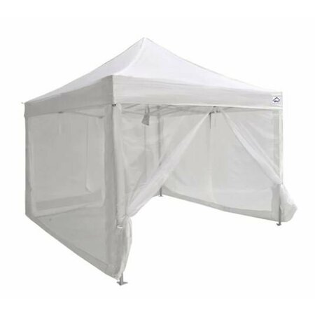 IMPACT CANOPY Breeze Wall Kit - Zippered Mesh Sidewalls for 10 FT x 10 FT  Pop-Up Tent Canopy, White 033150001